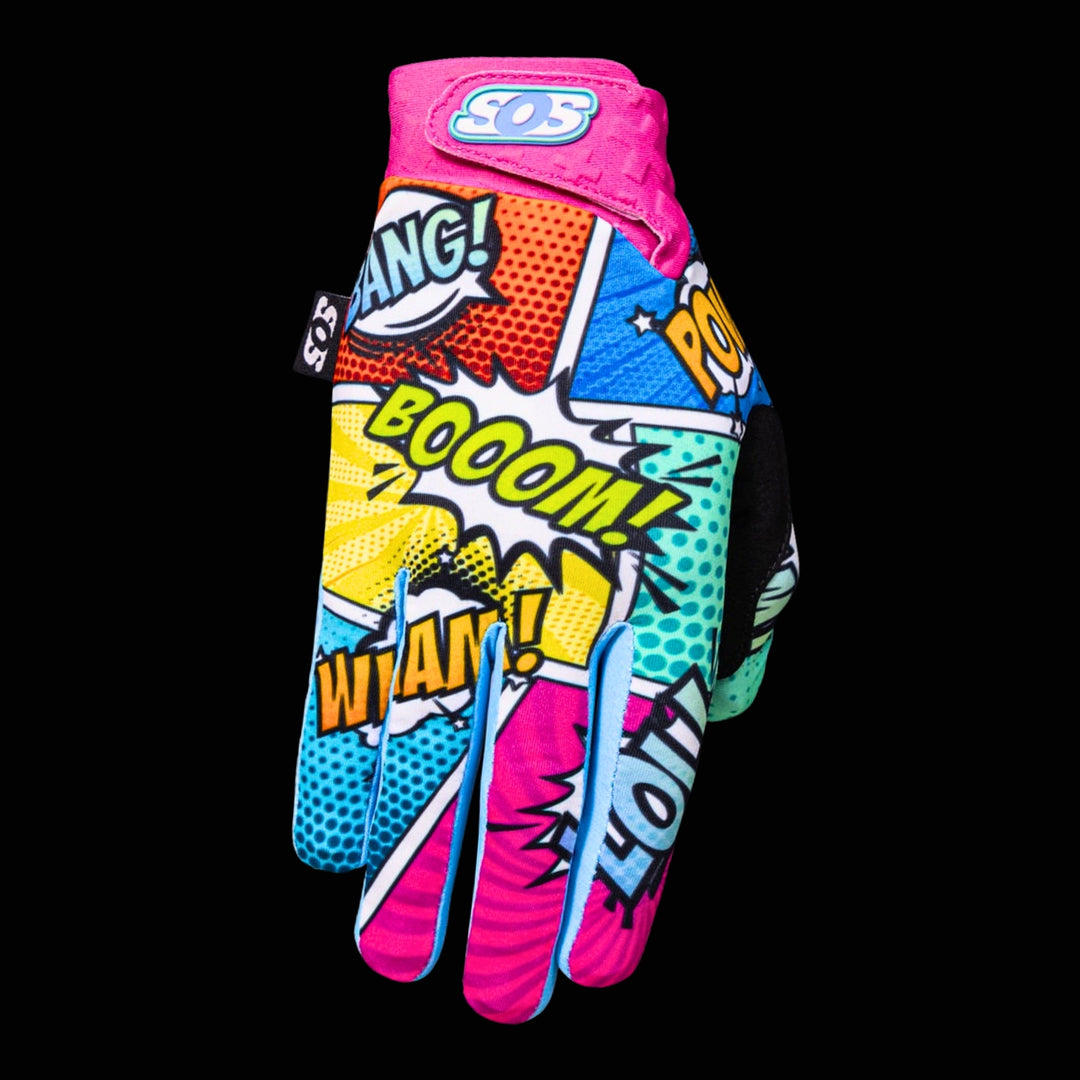 Motocross Gloves - Comic | Saints of Speed