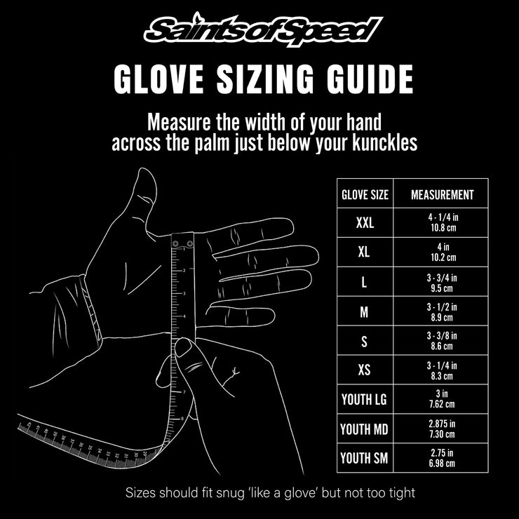 motocross gloves size guide