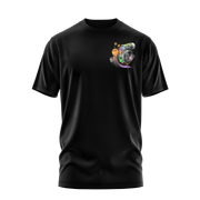 Turbo MX T-shirt in black featuring a colorful turbo snail graphic on the chest for a bold motocross style.