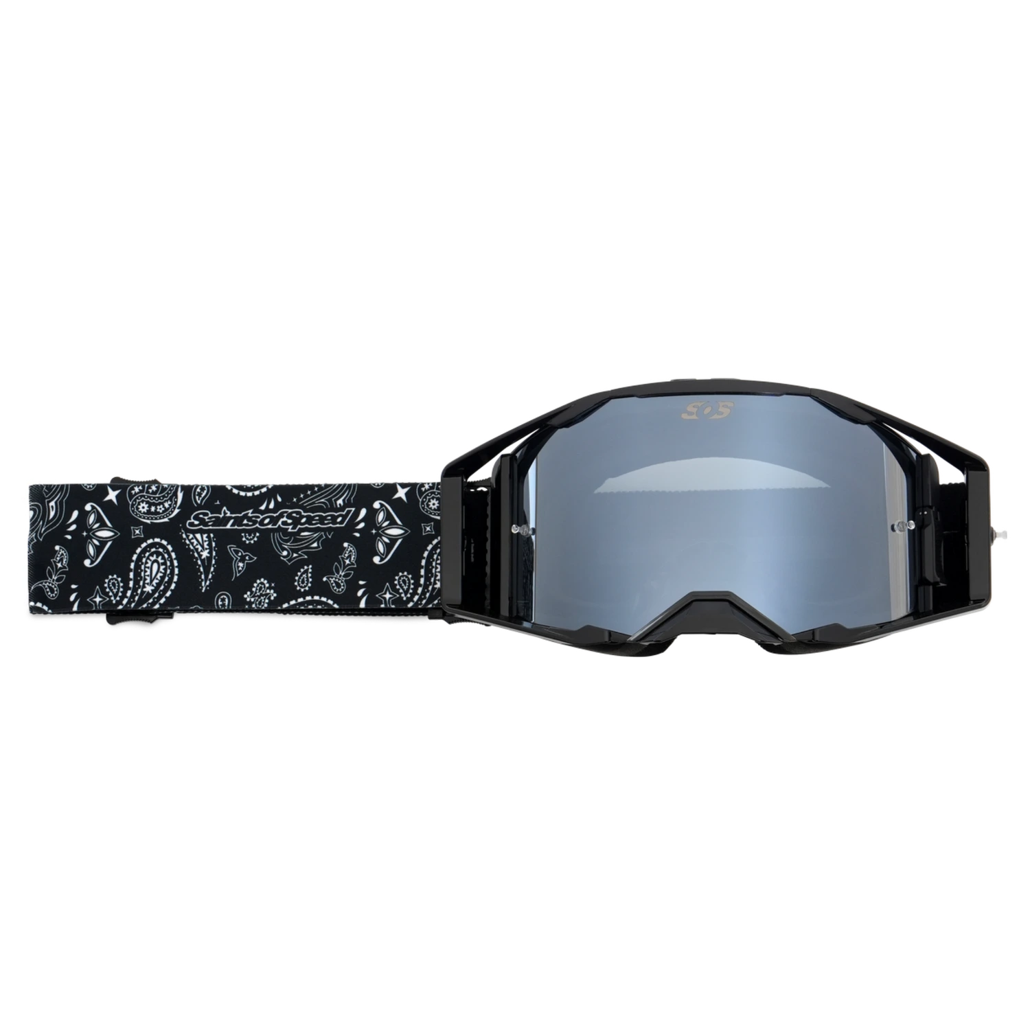 Saints of Speed Black Paisley goggles