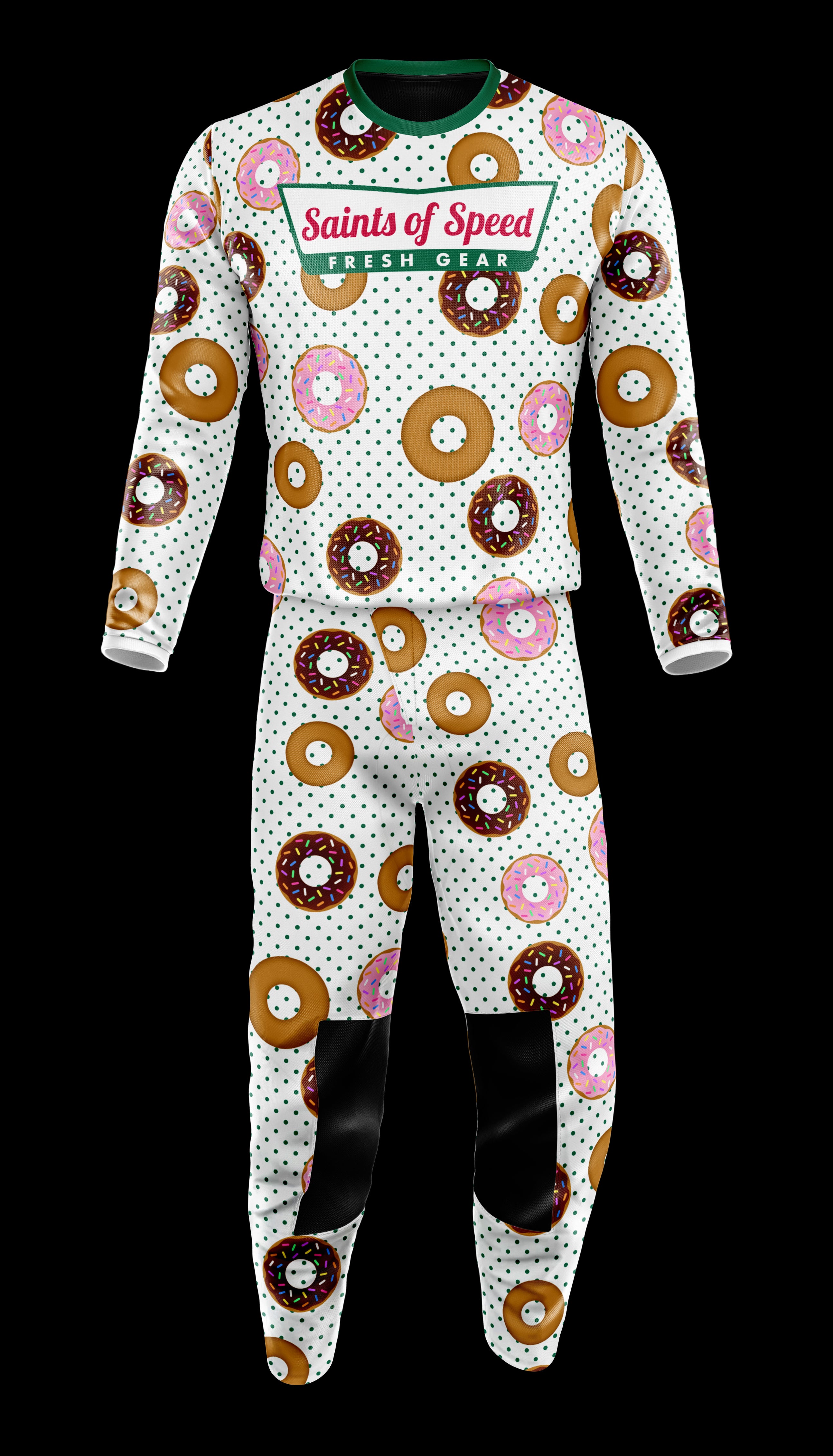 Saints of Speed ドーナツ柄 オフロードジャージ S Saints of Speed ドーナツ柄 オフロードジャージ S Donut-Pocalypse